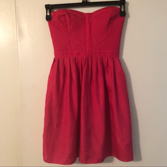 DEVLIN Magenta Pink Strapless Dress with Pockets - Picture 2 of 8